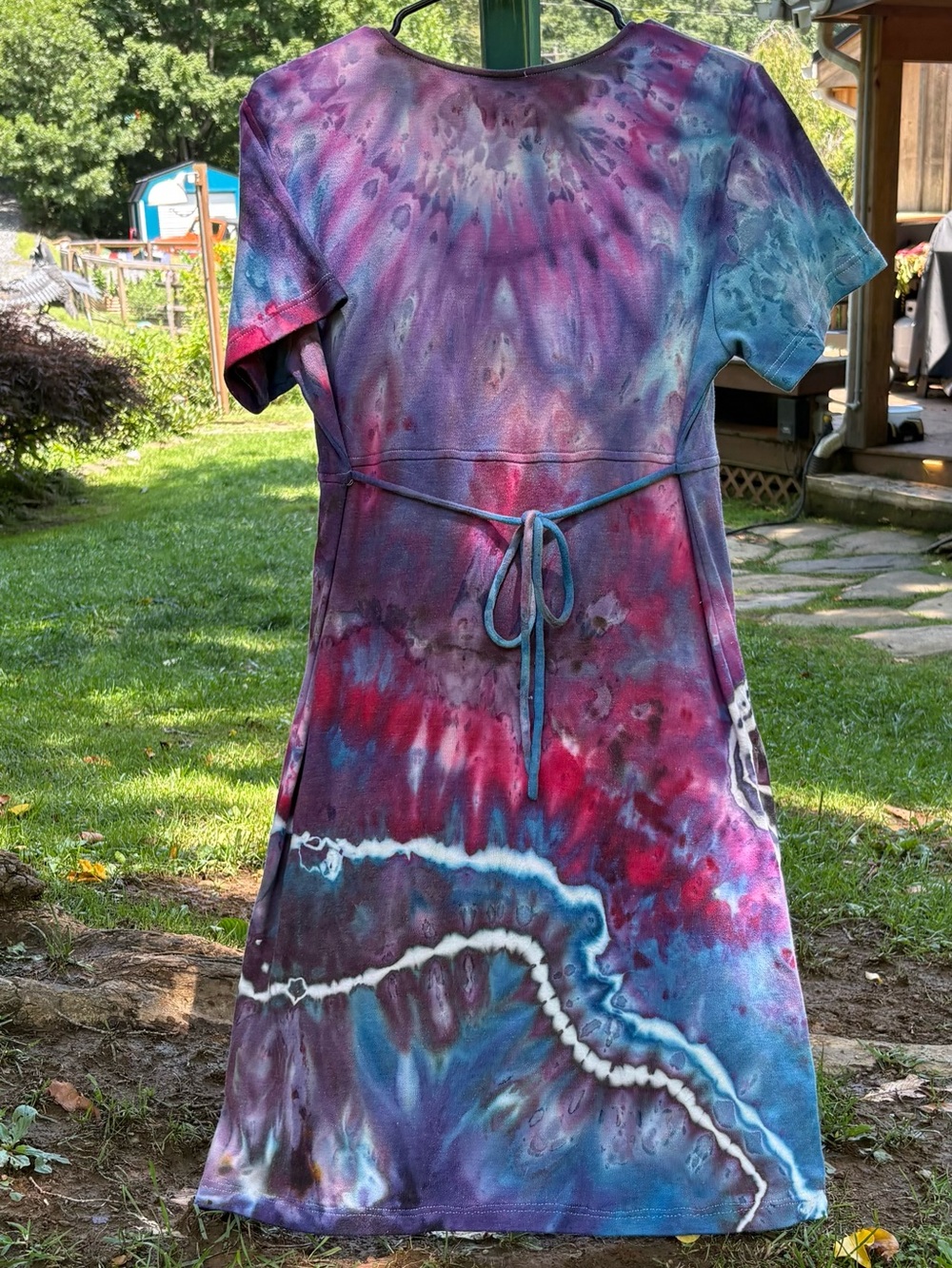 Vintage Tie-Dye Butterfly Tee Dress